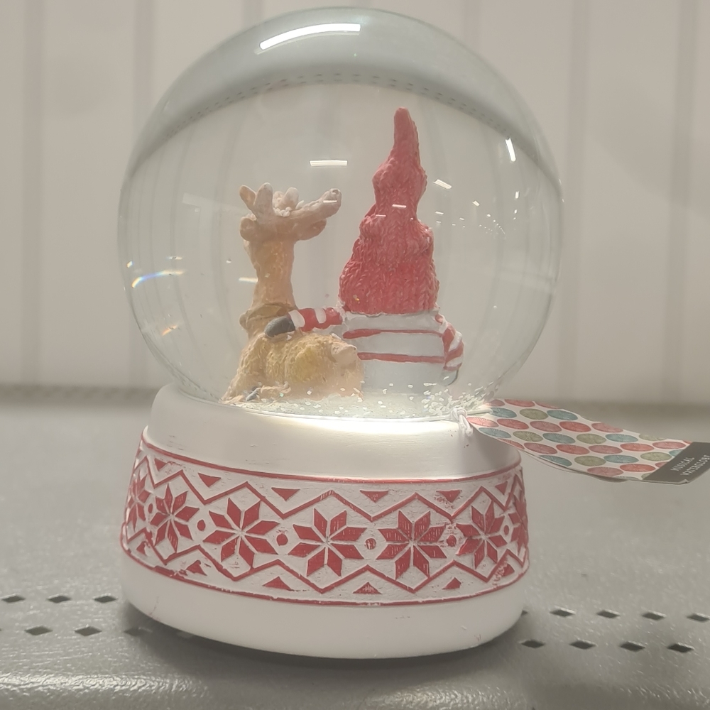 Music Box Company play let it globo de nieve bola de agua, santa cloud